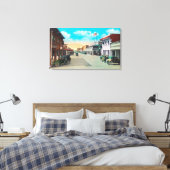 5thおよびメイン通りコーナーからのウエスタンビュー キャンバスプリント (インサイチュ (寝室))