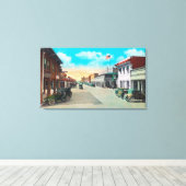 5thおよびメイン通りコーナーからのウエスタンビュー キャンバスプリント (インサイチュ (ウッドフロア))