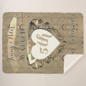 5thウッドの結婚記念日シェルパブランケット シェルパブランケット (正面(横))