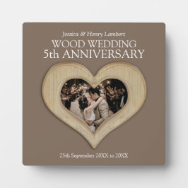 5thウッド結婚記念写真 フォトプラーク