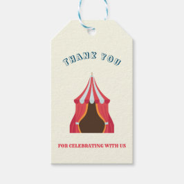 5thバースデーパーティーサーカステーマありがとう ギフトタグ