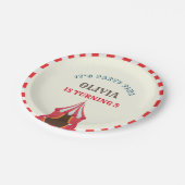 5thバースデーパーティーサーカステーマフォトコラージュ ペーパープレート (アングル)