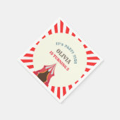 5thバースデーパーティーサーカステーマ スタンダードカクテルナプキン (角)