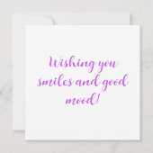 5thピンクパープル金ゴールド誕生日ガールカード カード (裏面)