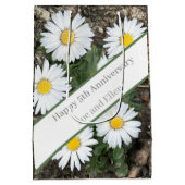 5th記念日、編集可能 ミディアムペーパーバッグ (裏面)