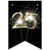 5th誕生日またはアニバーサリーパーティースパーカーラー バンティングフラッグ (第1の旗)