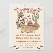 5th誕生日ウェスタン不気味パーティーを取得しよう 招待状 (正面)