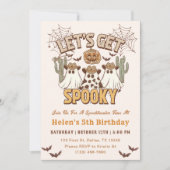 5th誕生日ウェスタン不気味パーティーを取得しよう 招待状 (正面)