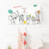 5th誕生日パーティーのバナー。 横断幕 (インサイチュ)