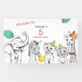 5th誕生日パーティーのバナー。 横断幕