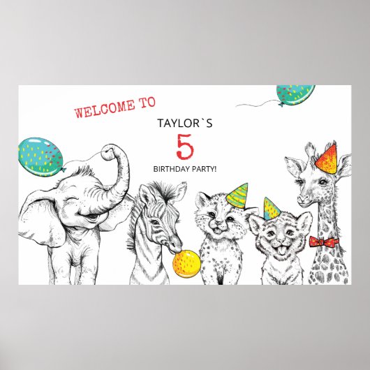 5th誕生日パーティーのポスター。 ポスター (正面)