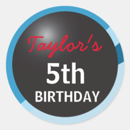 5th誕生日パーティーボーリングパーティー ラウンドシール