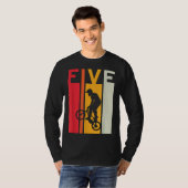 5th誕生日5歳キッズBmxバイク恋人B-day Tシャツ (正面フル)