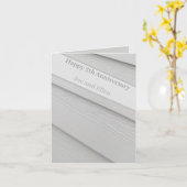 5th Anniversary Wood、編集可能 カード (黄色い花)