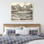 5th Avenue House,海ビーチ, NJ キャンバスプリント (インサイチュ (寝室))