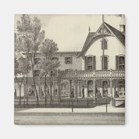 5th Avenue House,海ビーチ, NJ マグネット (正面)