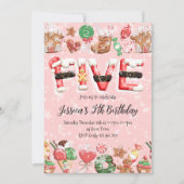 5th Birthday Christmas Party Invitation 招待状 (正面)