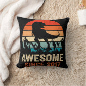 5th Birthday Dinosaur 5 Year Old Boy Kids Awesome  クッション (ブランケット)