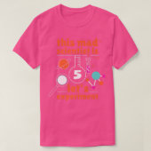 5th Birthday Five Bday Science Mad Scientist Chemi Tシャツ (デザイン正面)