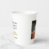 5th birthday game on boy photo name modern date  紙コップ (左)