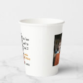 5th birthday game on boy photo name modern date  紙コップ (右)