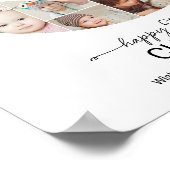 5th Birthday Number 5 Photo Collage Custom Picture ポスター (角)