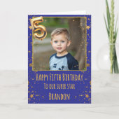 5th Birthday Photo Card カード (正面)