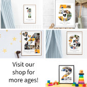 5th Birthday Photo Collage Poster Keepsake ポスター