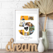 5th Birthday Photo Collage Poster Keepsake ポスター