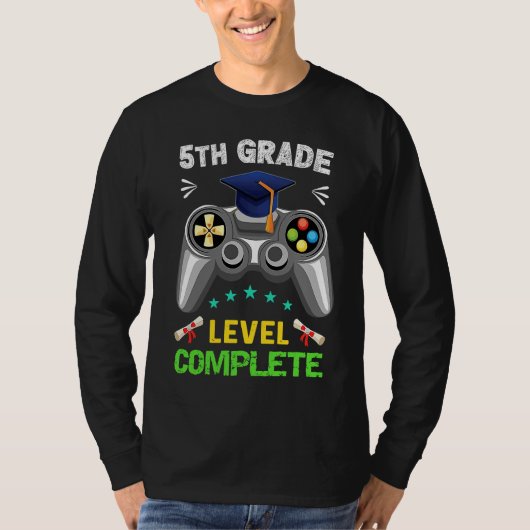 5th Grade Graduation Level Complete Gamer 2023  1 Tシャツ (正面)