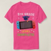 5th grade Level Complete Graduation gaming class 2 Tシャツ (デザイン正面)