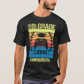 5th Grade Level Complete  Graduation Video Gamer C Tシャツ (正面)