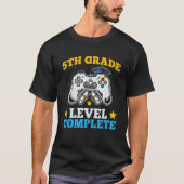 5th Grade Level Complete Video Games Graduation Cl Tシャツ (正面)
