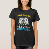 5th Grade Level Complete Video Games Graduation Cl Tシャツ (正面)