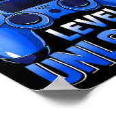 5th Grade Level Unlocked Gamer First Day Of School ポスター (角)