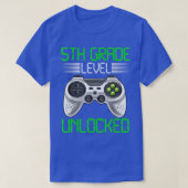 5th Grade Level Unlocked Video Game Back To School Tシャツ (デザイン正面)