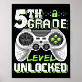 5th Grade Level Unlocked Video Game Byck To School ポスター (正面)