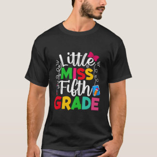 5Th Grade Little Miss Back To School Students Tシャツ