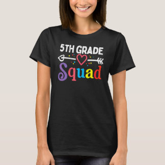5th Grade Squad Fifth First Day School Teacher Boy Tシャツ