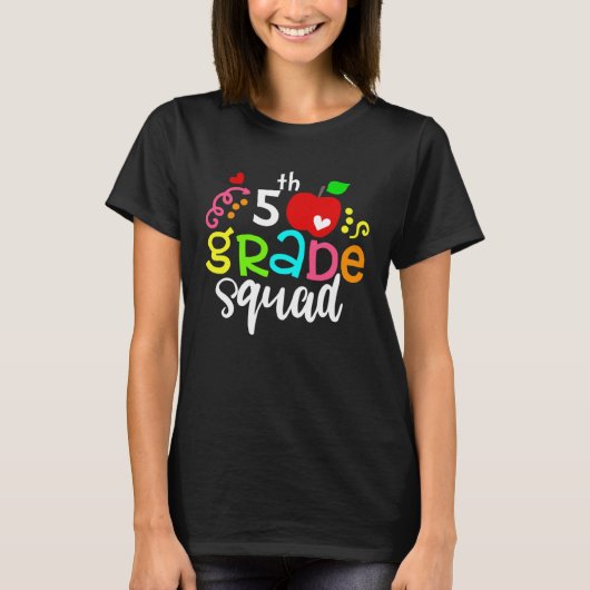 5th Grade Squad Fifth Grade Team Back To School Tシャツ (正面)