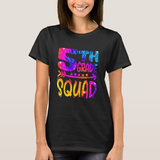 5th Grade Squad Teacher Student First Day Of Schoo Tシャツ (正面)