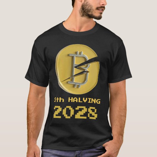 5th Halving Bitcoin 2028 Crypto Halvenings Tシャツ (正面)