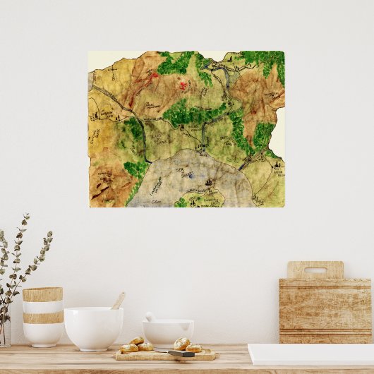 5th Map of the Forgotten Realm ポスター (キッチン)