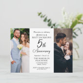 5th Wedding Anniversary Celebration Then and Now 招待状 (スタンド正面)