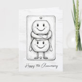 5th Wedding Anniversary Electrical Socket  カード (正面)