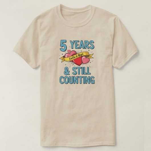 5th Year Anniversary  Tシャツ (デザイン正面)