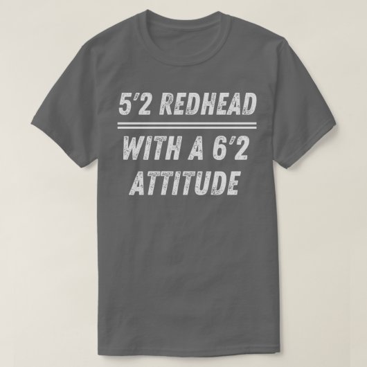5x272quot Redheadと姿勢 Tシャツ (デザイン正面)
