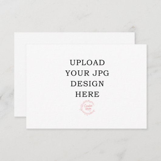 5x3.5印刷カード – 独自のデザインをアップロード エンクロージャーカード (正面/裏面)