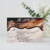 5x3.5 R.S.V.P.カードクリスマスカウボーイブーツバーンウッドRu 招待状 (スタンド正面)