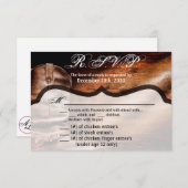 5x3.5 R.S.V.P.カードクリスマスカウボーイブーツバーンウッドRu 招待状 (正面/裏面)